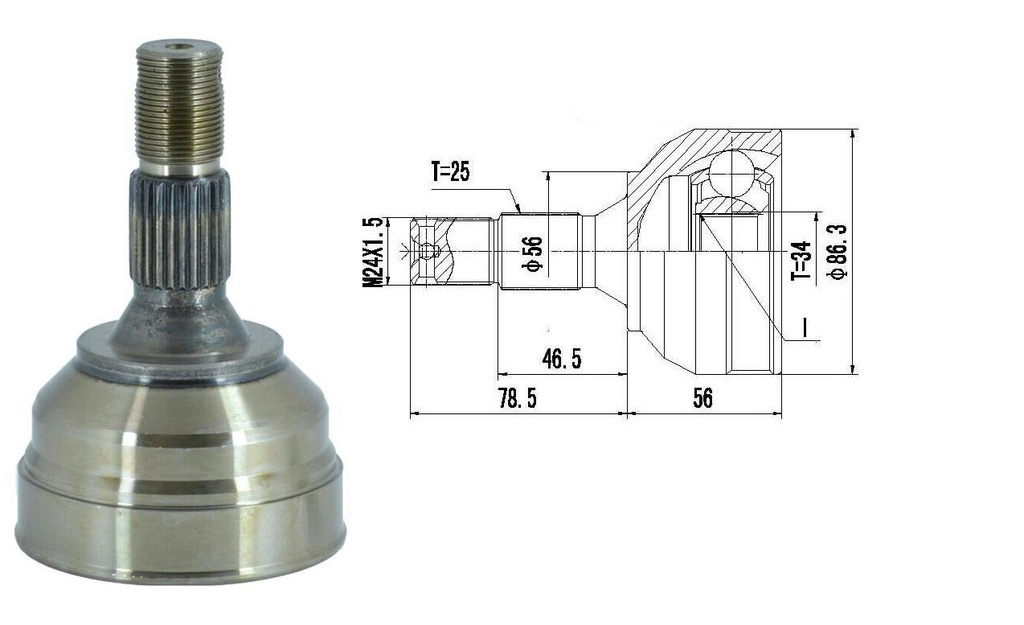 HOMOCINETICA 306 405 PARTNER  SEG.INT.  RUEDA  25/34