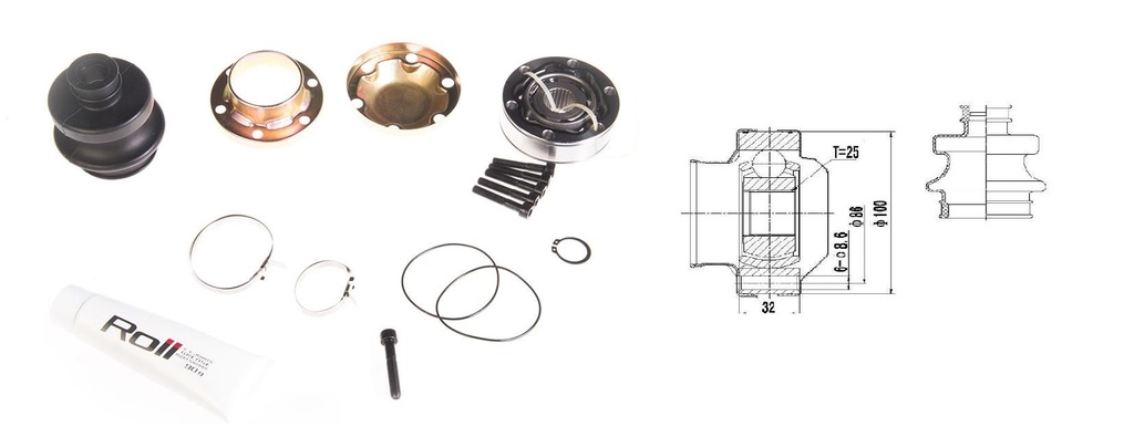 HOMOCINETICA PALIO REGATTA TEMPRA TIPO  CAJA  25E