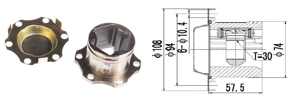 HOMOCINETICA A3 A4 BORA GOLF IV  CAJA  30E