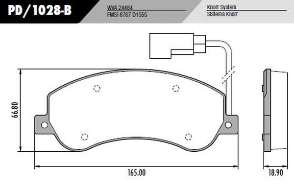 PASTILLA TRANSIT 06/  165x66,8x18,9  DEL