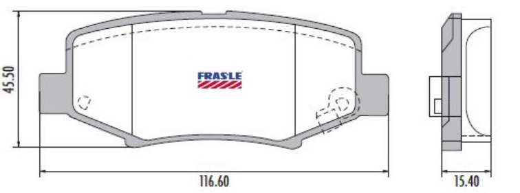 PASTILLA CHEROKEE  116,5x45,5x15,5  TRAS