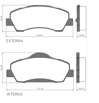 PASTILLA 301 C-ELYSEE 16/  132,8x55,5/52,7x18  DEL