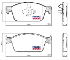 PASTILLA FOCUS III TDCI   180x65,5x17,3  DEL