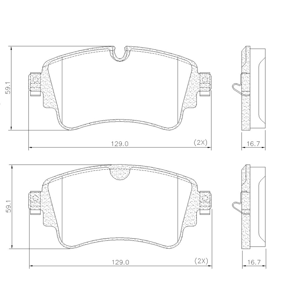 PASTILLA TOUAREG A4  129x59x16,7  TRAS