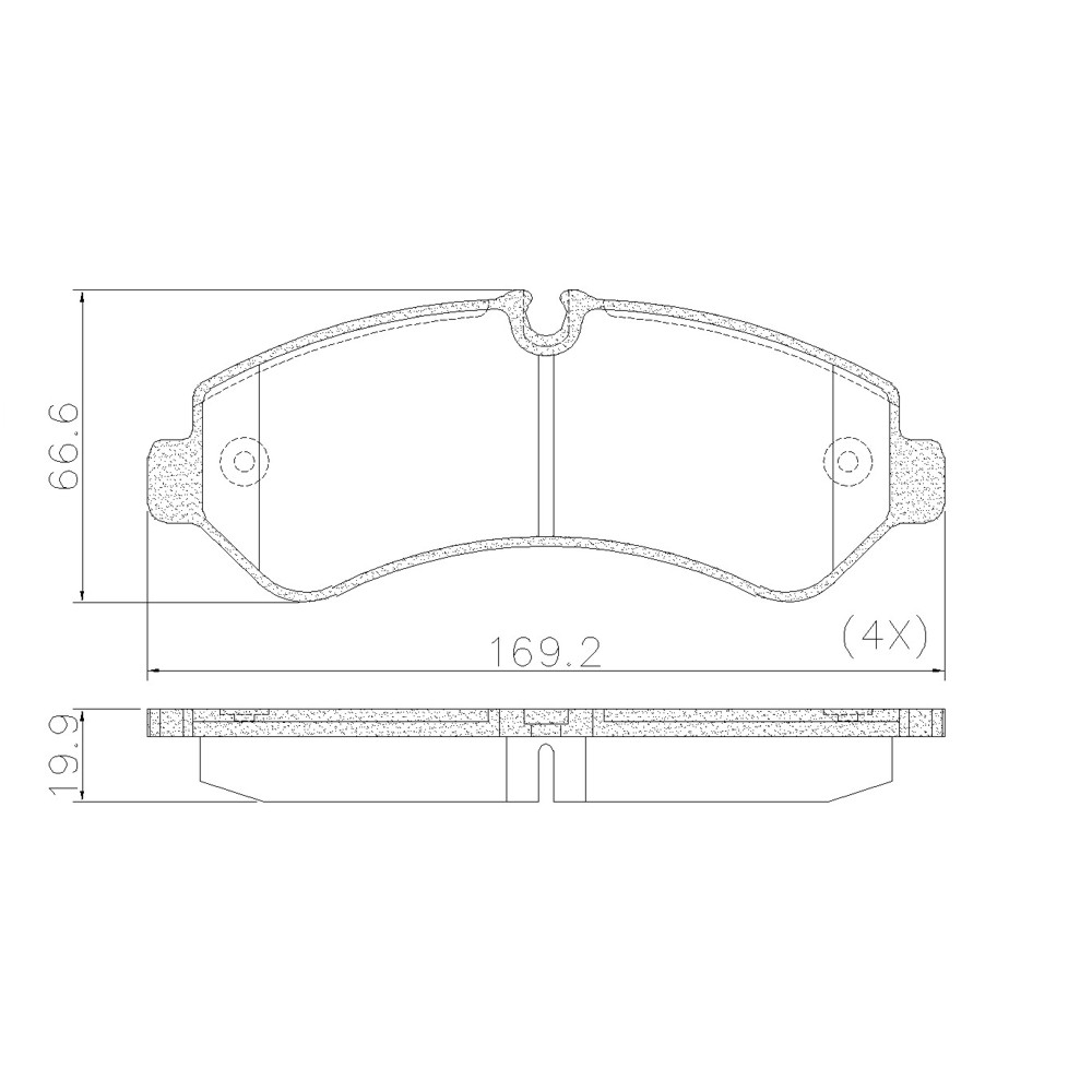 PASTILLA SPRINTER 516 19/  169,2x67x19,7  TRAS