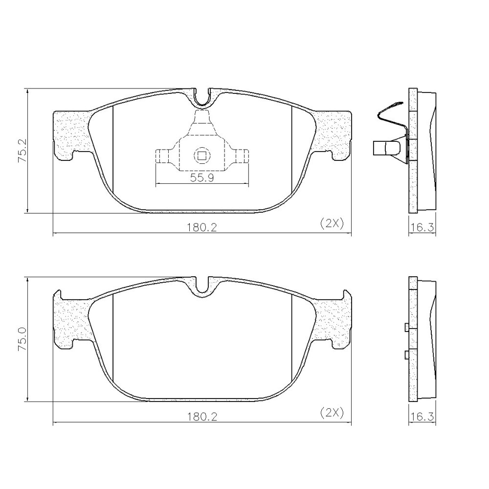 PASTILLA 308 508 C4  180,2x75x16,3  DEL