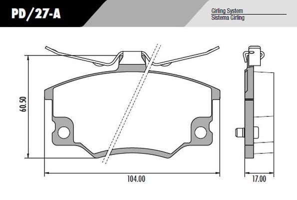 PASTILLA TIPO UNO SIST IMPOR  104x60,5x17  DEL