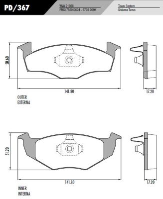 PASTILLA POLO SOLIDO  141,5x51x18,7 / 141,5x50,6x19  DEL