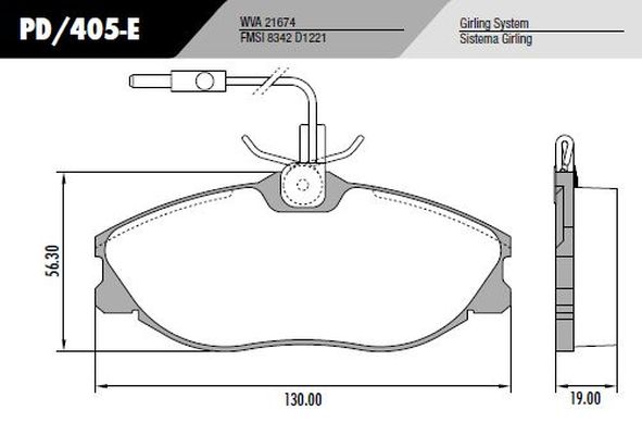 PASTILLA 306 406 2.0  130x56,3x19  DEL