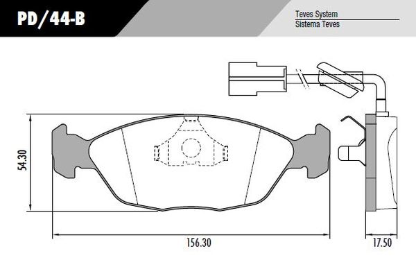 PASTILLA GALAXY 1 CABLE  156,3x54,3x17,5  DEL