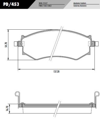 PASTILLA ELANTRA  137,2x54,7x16,7  DEL