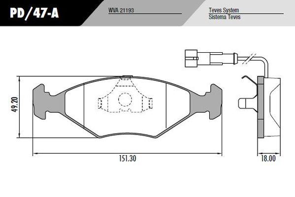 PASTILLA TEMPRA 94/  151,3x49,2x18  DEL