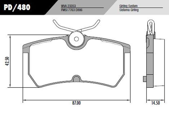 PASTILLA FOCUS GIRLING  87x42,5x14,5  TRAS