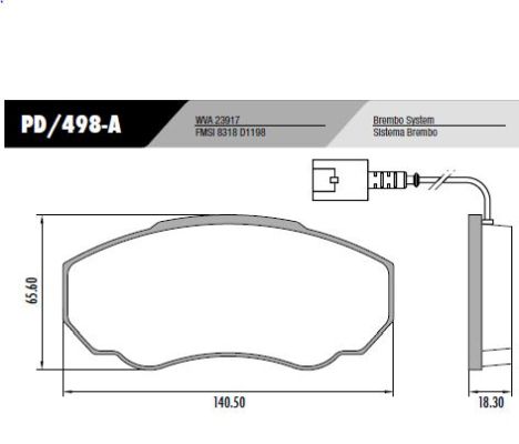 PASTILLA BOXER DUCATO  140,5x65,6x18,3  DEL