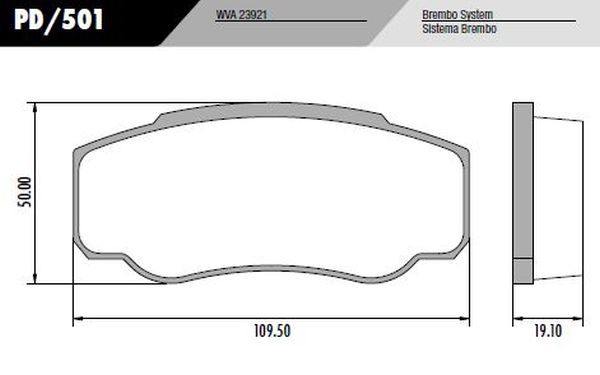 PASTILLA DUCATO BOXER  109,5x50x19  TRAS