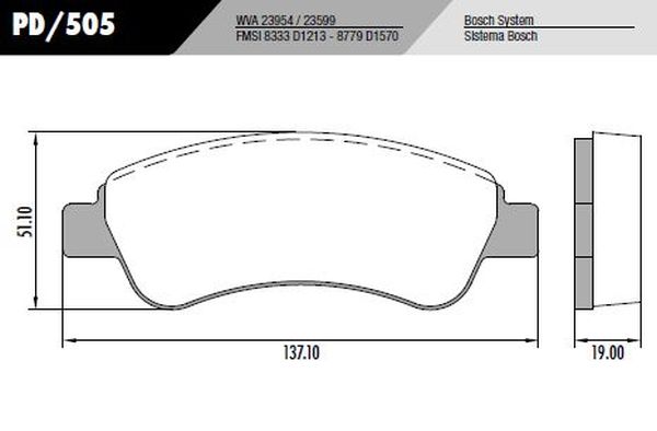 PASTILLA 208 C3 PARTNER  137x51x19  DEL