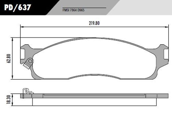 PASTLLA RAM 1500 2500 03/08  219,8x62,8x18,3  DEL