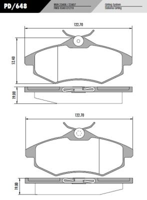 PASTILLA C3 1.4 HDI 02/  122,8x53x19  DEL