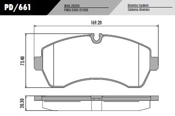 PASTILLA SPRINTER 515 12/  169,2x73,4x20,3  DEL