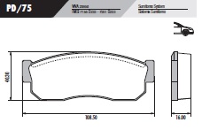 PASTILLA SENTRA 2.0  108,5x40,3x16  DEL