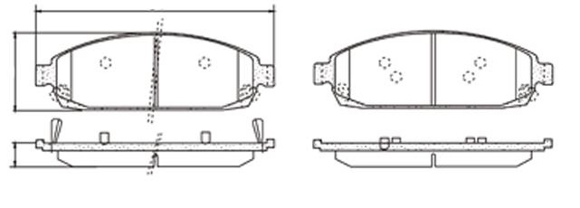 PASTILLA GRAND CHEROKEE  176x57,2x18  DEL