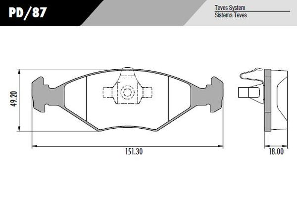 PASTILLA UNO FIRE MILLE  151,3x49,2x18  DEL