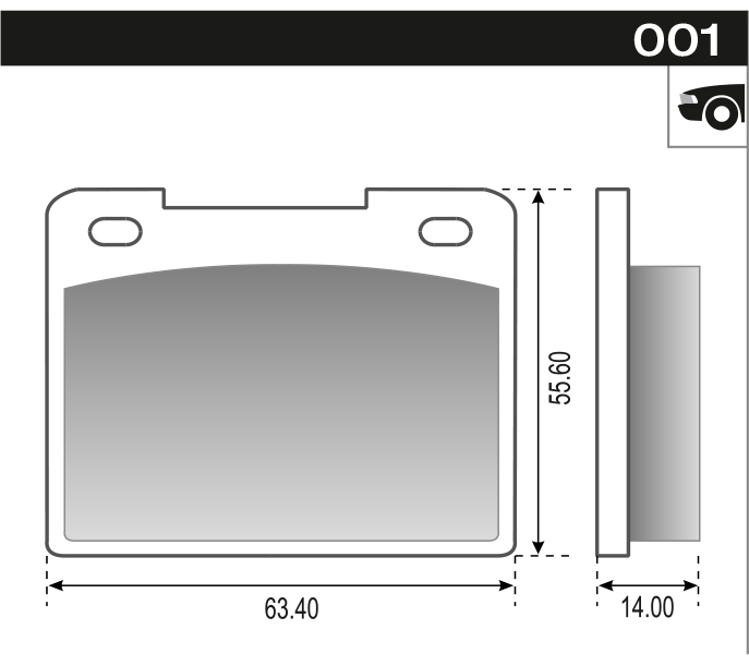 PASTILLA D1500 CHICA CALI IMPORTADO  63,4x55,6x14  DEL