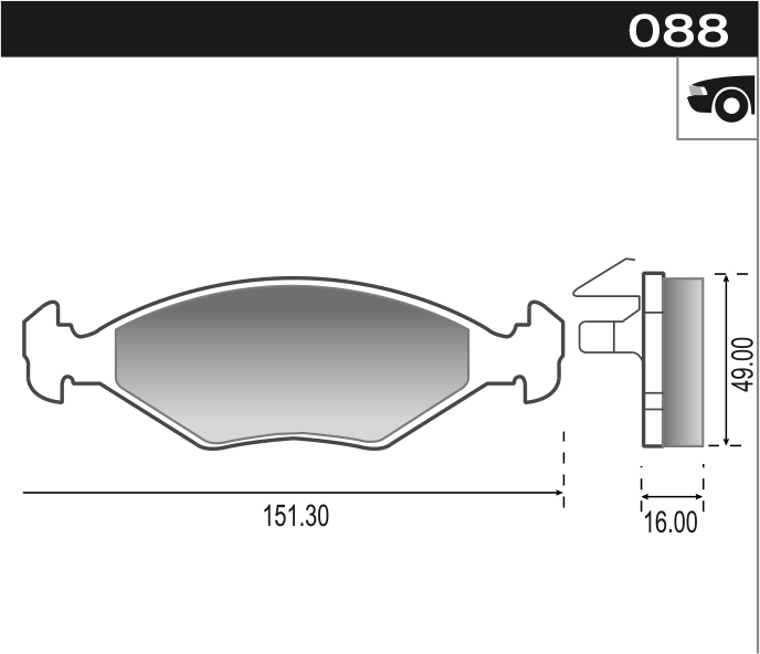 PASTILLA GALAXY GOL LARGA VENTILADO  151,3x49,2x15,8  DEL