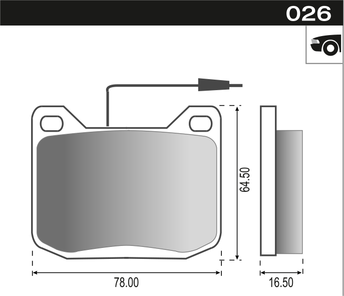 PASTILLA 504 GR 505 PICK UP RURAL  78x64,5x16,7  DEL