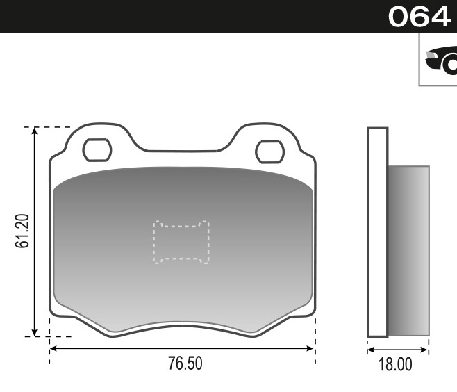 PASTILLA GOL SAVEIRO SENDA VOYAGE  76,7x61,5x18,5  DEL