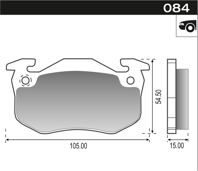 PASTILLA CLIO R18 DSL EXPRESS 205  105x54,6x15  DEL