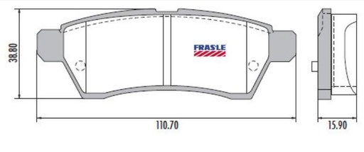 [PD1072] [Frasle] PASTILLA FRONTIER  110,7x39x16  TRAS