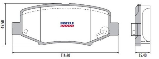 [PD1082] [Frasle] PASTILLA CHEROKEE  116,5x45,5x15,5  TRAS