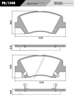 [PD1348] [Frasle] PASTILLA ACCENT I30  133x60x16,8  DEL