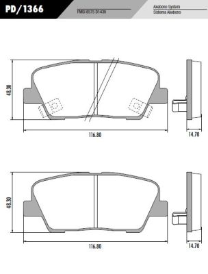[PD1366] [Frasle] PASTILLA SANTA FE  116,8x48,3x14,7  TRAS