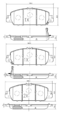 [PD1494] [Frasle] PASTILLA HRV 14/ CIVIC 23/  149x61x16  DEL