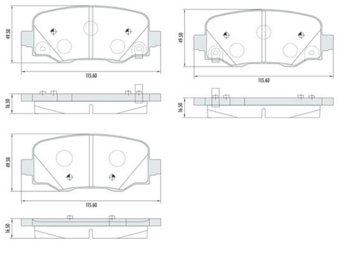 [PD1496] [Frasle] PASTILLA RENEGADE  115,5x49,5x16,5  TRAS