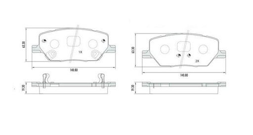 [PD1512] [Frasle] PASTILLA TORO RENEGADE  140,8x63,3x19,3  DEL