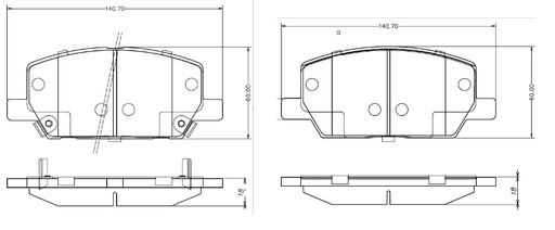 [PD1532] [Frasle] PASTILLA TRACKER 18/  140,7x60x18  DEL