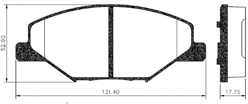 [PD1538] [Frasle] PASTILLA POLO (INDIA) 15/  131,4x53x17,7  DEL