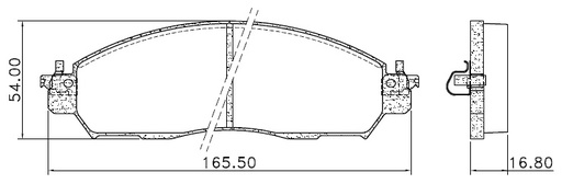 [PD1539] [Frasle] PASTILLA FRONTIER 2.3 18/  165,5x54x16,8  DEL