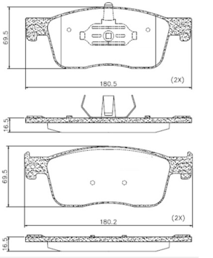 [PD1582] [Frasle] PASTILLA EXPERT III 16/  180,2x69,5x16,5  DEL