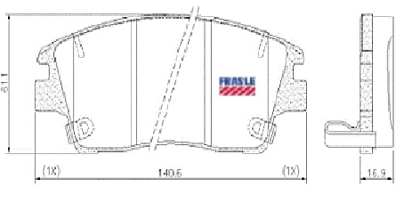 [PD1589] [Frasle] PASTILLA TUCSON 18/  140,6x61x17  DEL