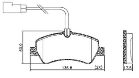 [PD1603A] [Frasle] PASTILLA TRANSIT 15/  136,8x61x17,5  TRAS