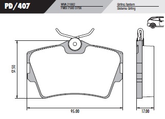 [PD407] [Frasle] PASTILLA TRANSPORTER  95x57,5x17  TRAS
