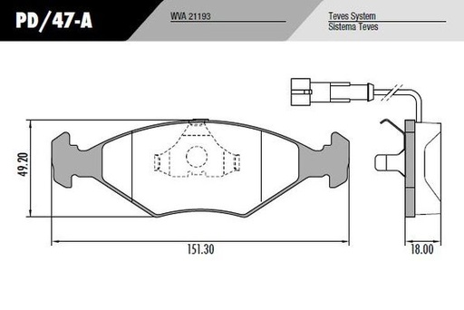 [PD47A] [Frasle] PASTILLA TEMPRA 94/  151,3x49,2x18  DEL