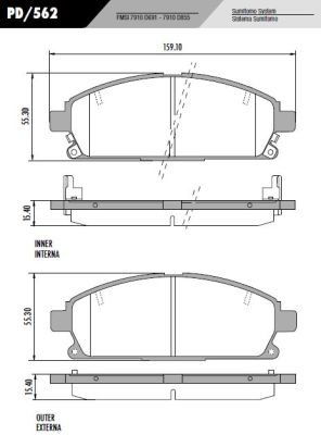 [PD562] [Frasle] PASTILLA PATHFINDER 01/04  158,8x55,3x16,5  DEL