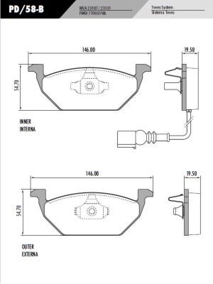 [PD58B] [Frasle] PASTILLA A3 BORA FOX UP  146x54,7x19,5  DEL