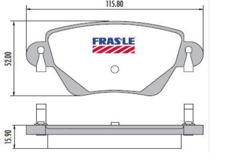 [PD599] [Frasle] PASTILLA MONDEO 01/  115,8x52x16  TRAS
