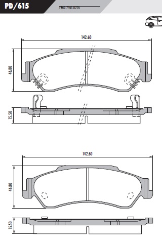 [PD615] [Frasle] PASTILLA S10 BLAZER